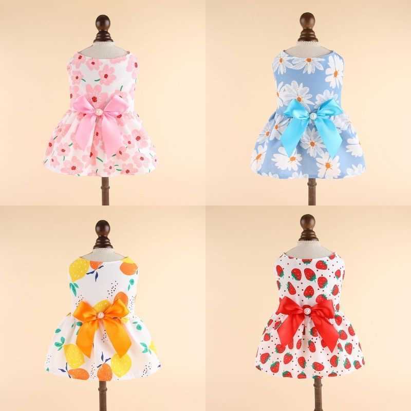 Cute Princess Dog Tutu Dress with Amazing Heart Print - Charming and Adorable Spring Clothing Y240106