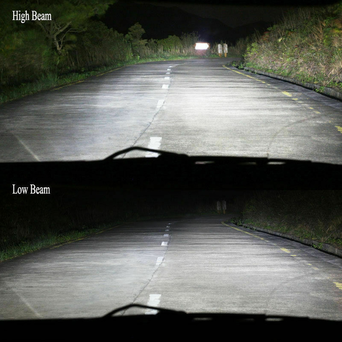 LED Headlight Conversion Kit All In One 72W 7600LM C6 Headlight Bulbs for car H4/H7/H8/H9/H11/H13/9004/9005/9006/9007/9012 Auto Headlamp 4300K 6000K 8