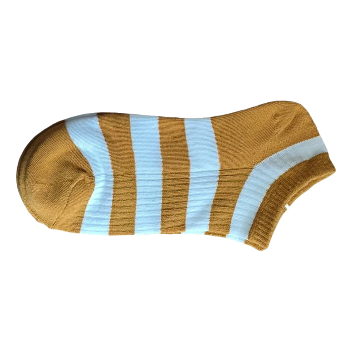 Colorful wide striped women's boat socks are made of soft and comfortable cotton material suitable for women's summer wear A pack of 5 pairs