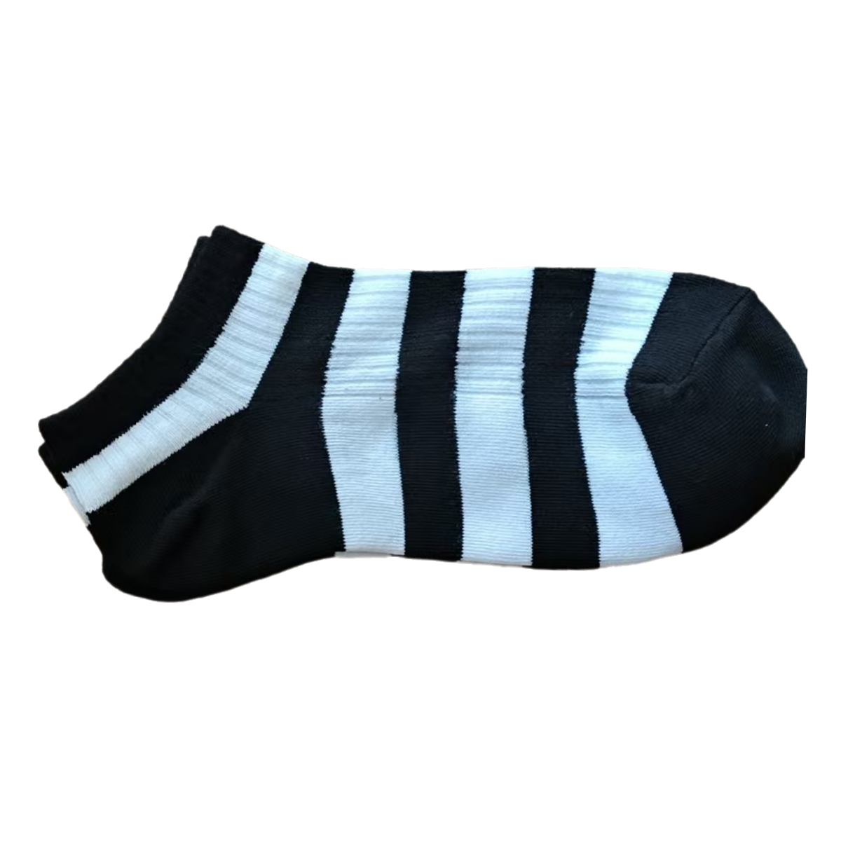 Colorful wide striped women's boat socks are made of soft and comfortable cotton material suitable for women's summer wear A pack of 5 pairs