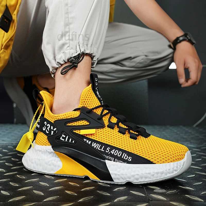 Mens new shoes sneakers light casual fashion running elastic leisure outdoor mesh summer sports tennis man walking 2025 size Z250411