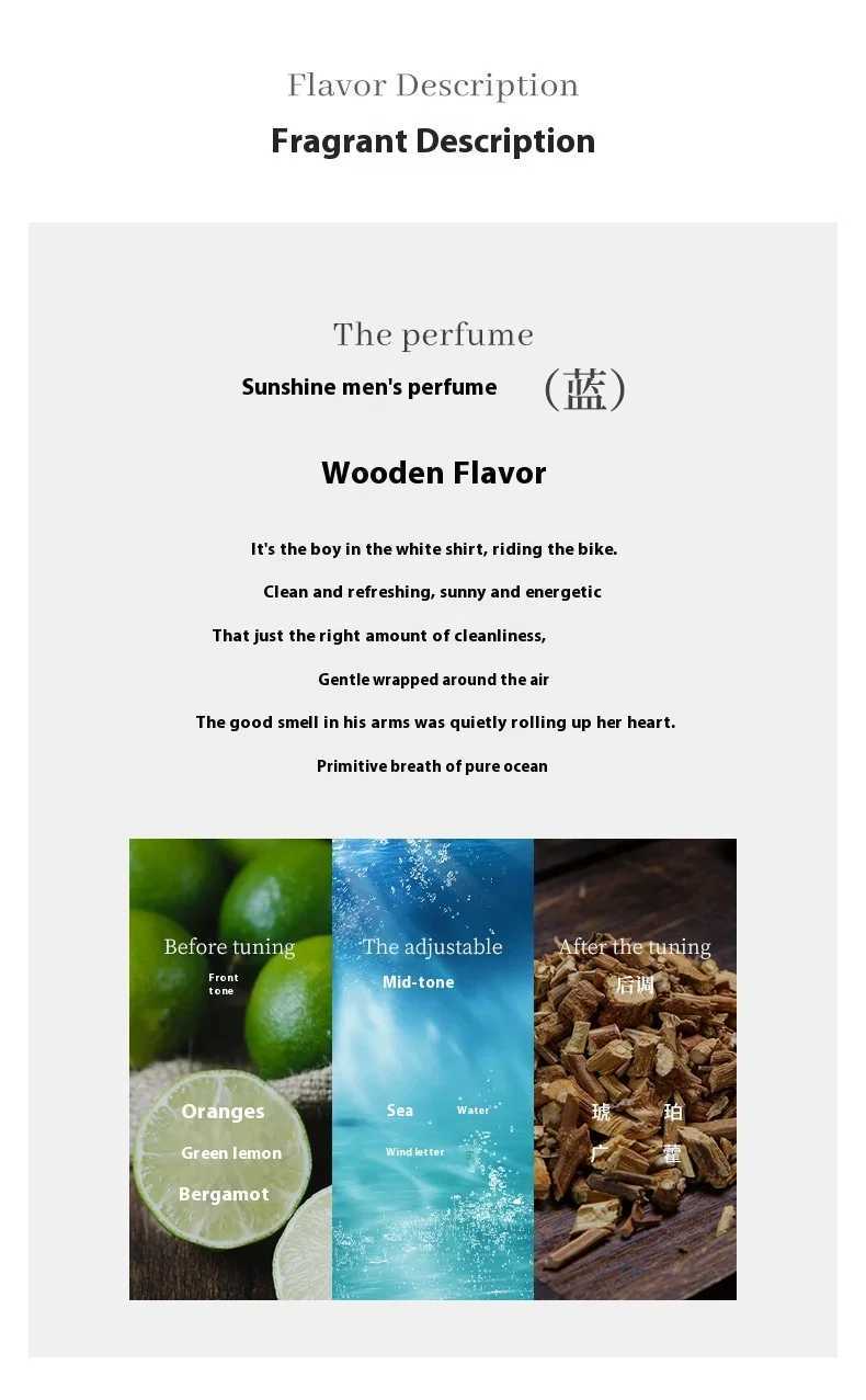 Brand perfume Cologne mens perfume spray flirting pheromone persistent irresistible marine fruit light perfume gentleman W250331