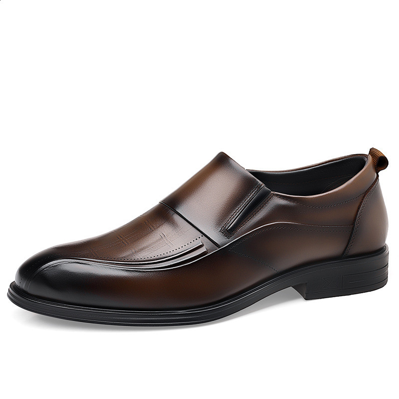 MenS Business Leather Shoes Dress Walking Shoes Light Breathable Casual Loafers Pu Leather Shoes Black Men Shoes Big Size 240605