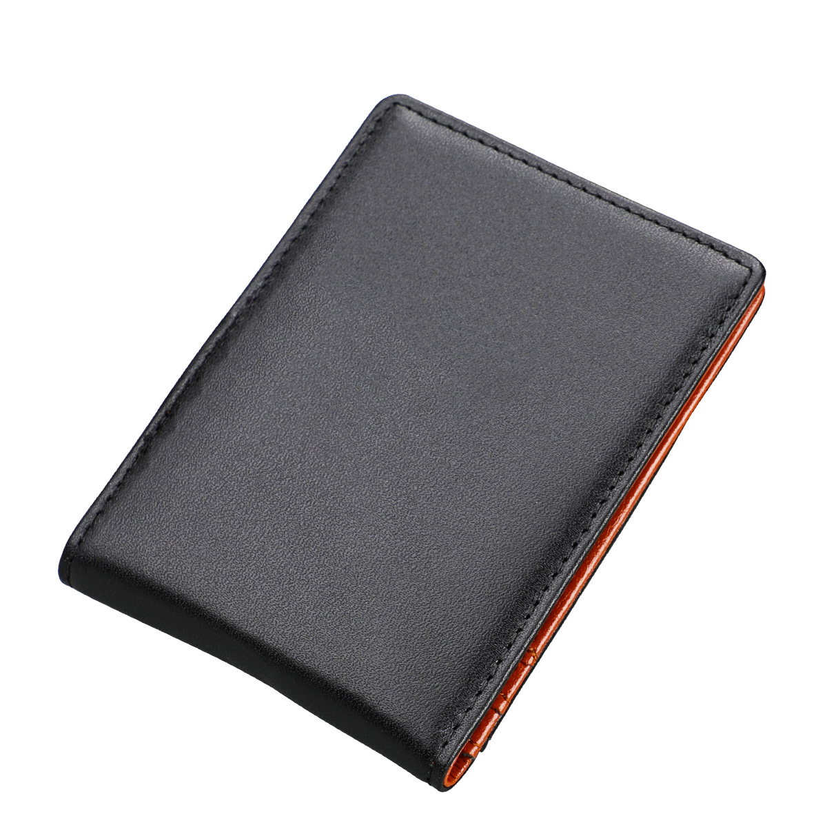 Men's Slim RFID Blocking Bifold Walle With Money Clip Credit Card Holders Minimalist Front Pocket Wallet With ID Window