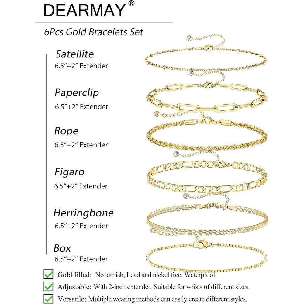 Women' waterproof, 14K real gold jewelry et, thin deign, exquiite tackable Cuban chain, paperclip chain bracelet bag, fahionable acceorie, women&