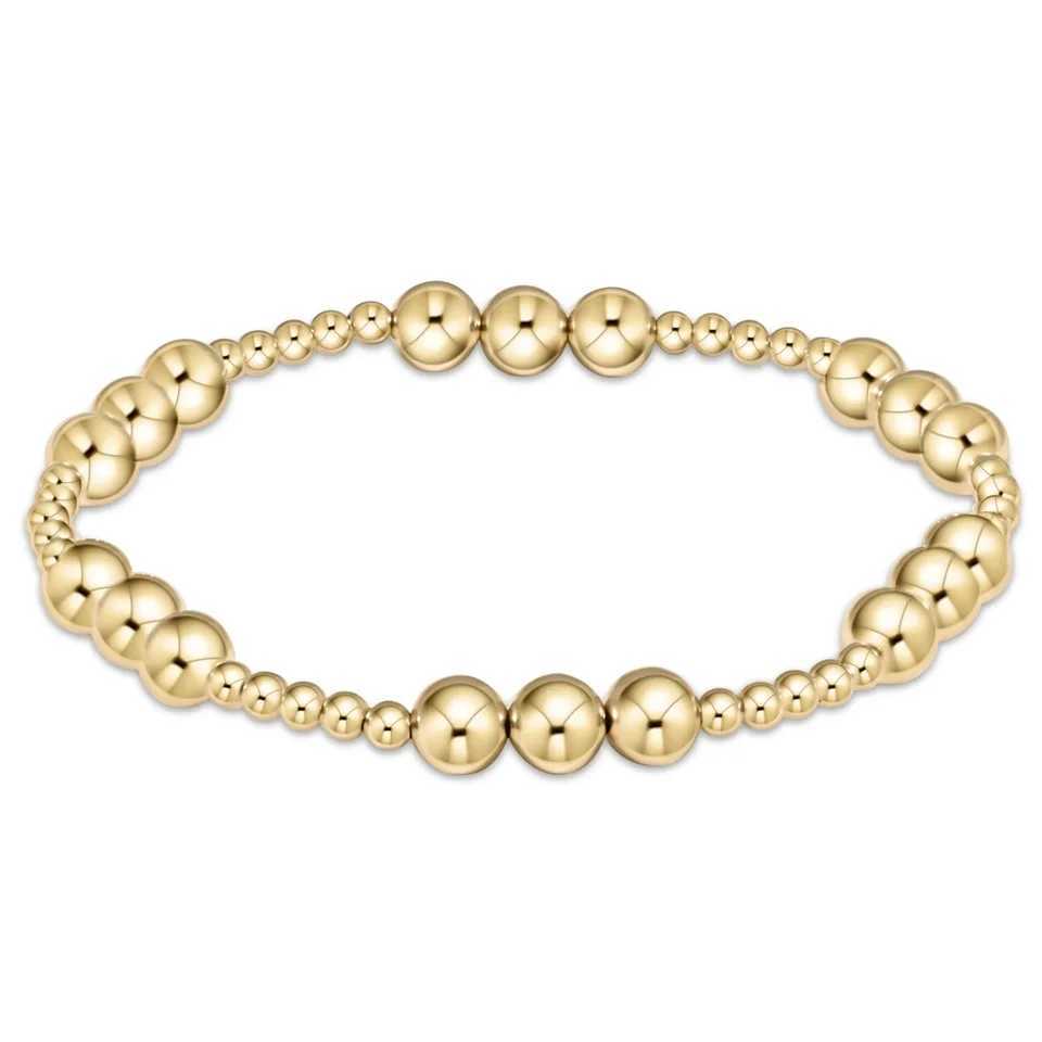 KKBEAD 18K gold-plated bracelet bead bracelet suitable for womens waterproof jewelry elastic Pulseras unprinted women W250331