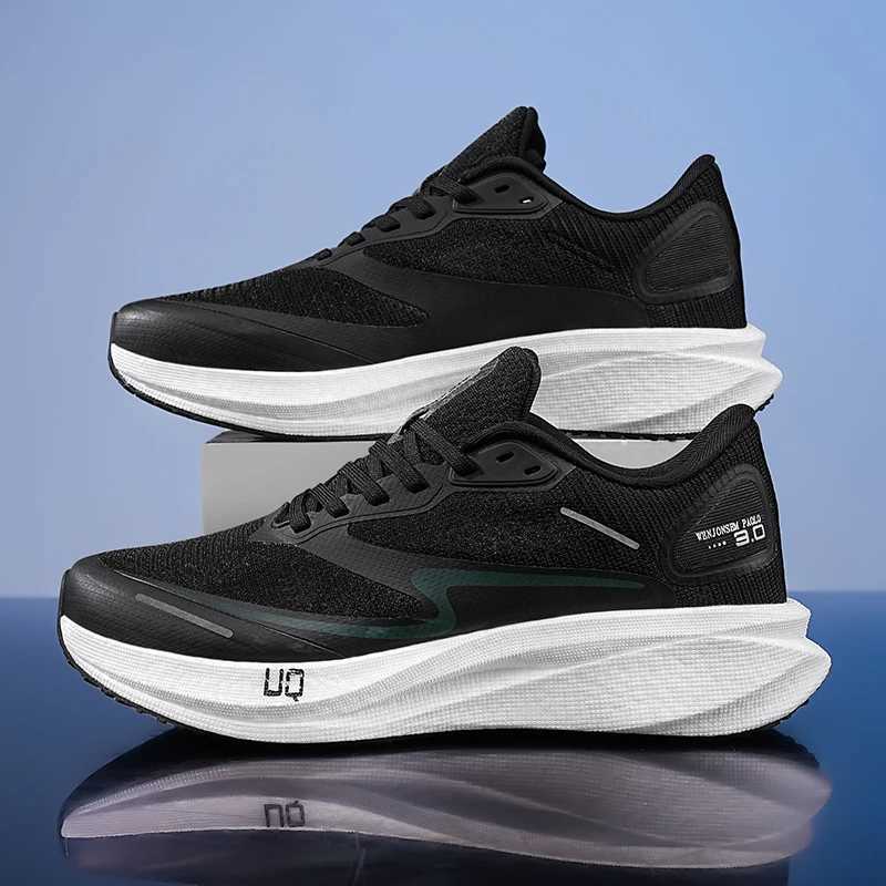 Marathon Carbon Plate Shoes Men Casual Sneakers AirCushion Gym Sport Running Shoes Cfy Hiking Athletic Sneakers Footwear M Z250411