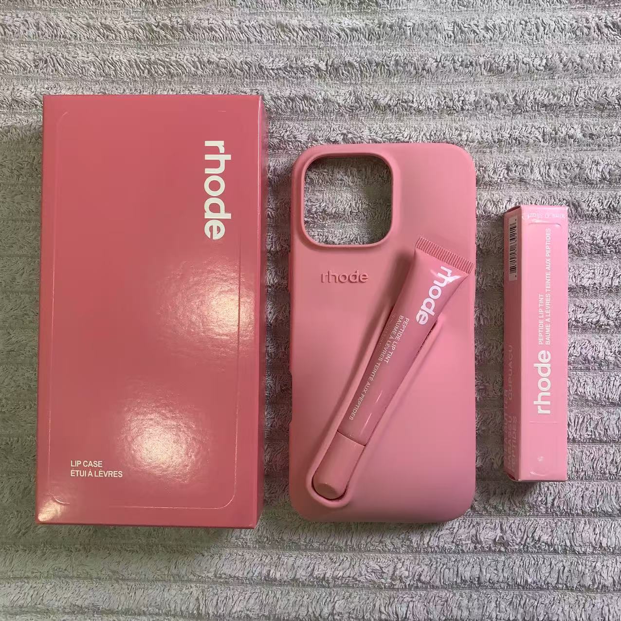 Rhode phone case Luxury 3D Lip Gloss iPhone Silicone Phone Case 16 Pro Max 15 Plus 14 13 12 Pro Designer Stylish Simple Lipstick lipstick Case 2025