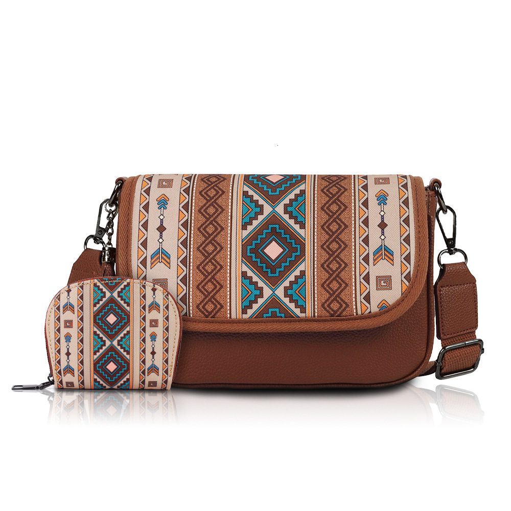 2025S New Model Trendy New Bohemian Ethnic Style Su Zi Mother Fashion Commuter Single Shoulder Crossbody Bag
