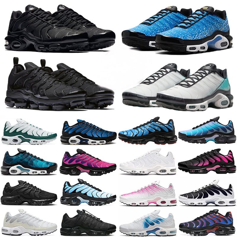 Plus Running Outdoor Shoes Men Women Tns Utility Berlin Terrascape Triple Black All White Rose Pink Blue Red Green France Trainers Sneakers big size 12
