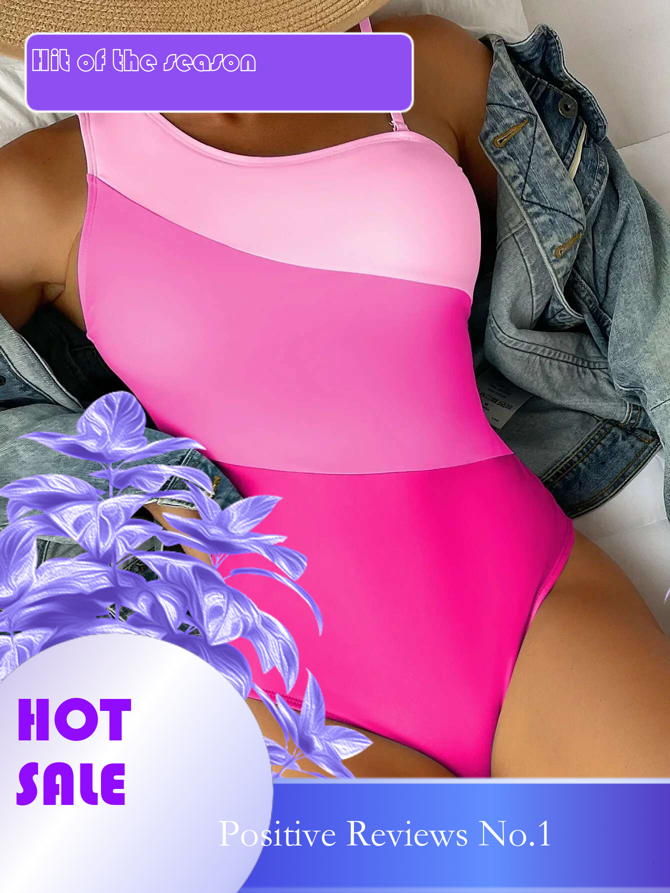 Dongdumaoyi Sexy Pink Patchwork Swimwear Women Halter Cut Out Push Up One Piece Swimsuit Striped Bathing Suit Tummy Control Monokini