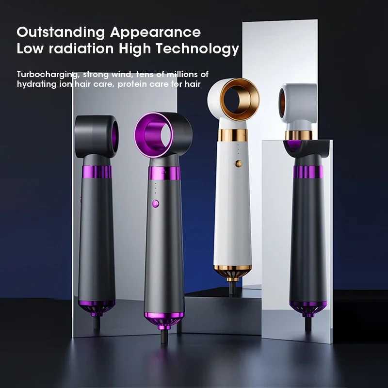Electric hair dryer 5-in-1 multifunctional straightener negative ion hair care curling iron hair dryer styling set strong wind Z250401