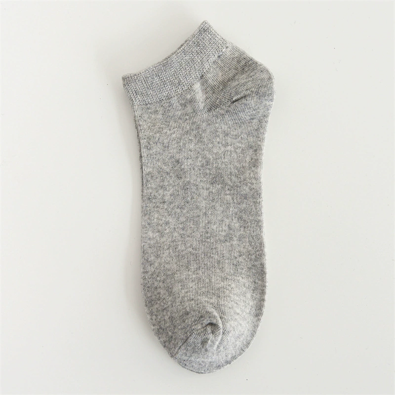 Combed cotton flat solid color socks for high-end people in hot summer areas have a certain anti-odor effect A pack of 10 pairs wholesalers