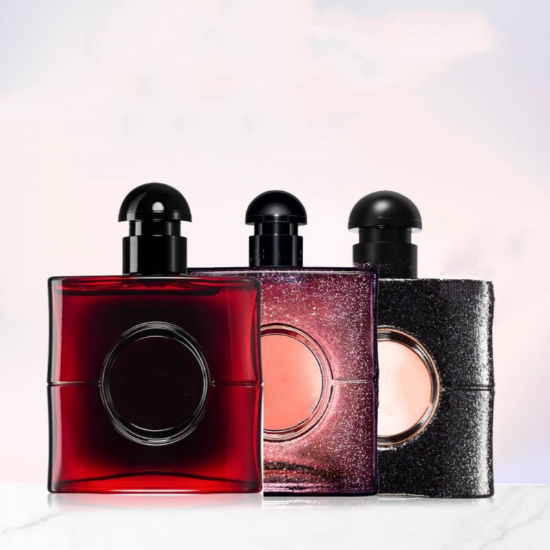 Warehouse Perfume woman lady girl charming fragrance black opium perfume over red floral shock classic smell sweetheart sexy spray lasting 90ml fast delivery