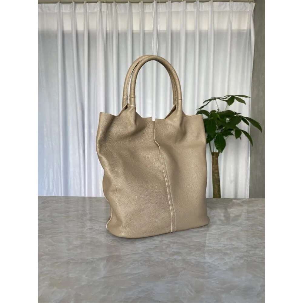 Women's Bags Women Casual Cowhide Genuine Leather Totes Handbag Large Capacity Shopping Functional Composite Shoulder Bag