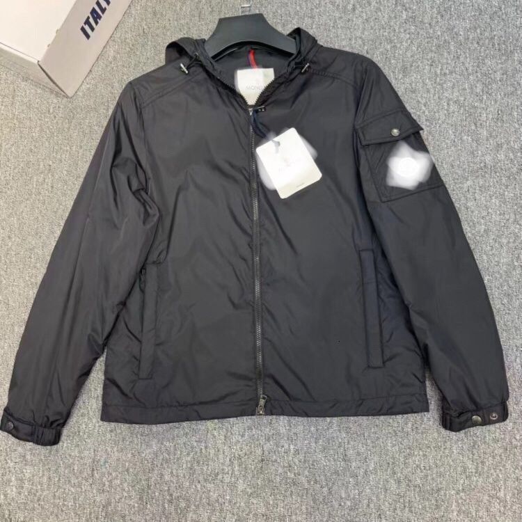 M Home 2025 New Trendy Spring Autumn Style Mature Light and Thin Hooded Coat Short Men's Jacket