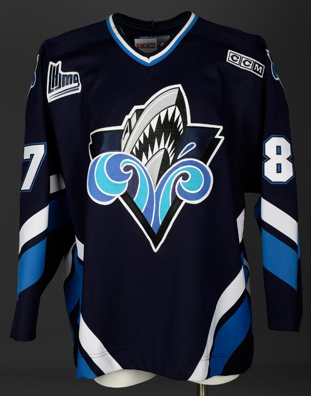 Blues Hockey Jerseys: Customized Crosby Rimouski Oceanic Jersey - ed CHL Throwback