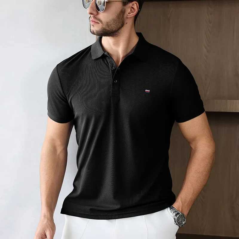 2025 new mens casual fashion embroidered short sleeved polo shirt high-end business summer comfortable paradigm topXJ250331