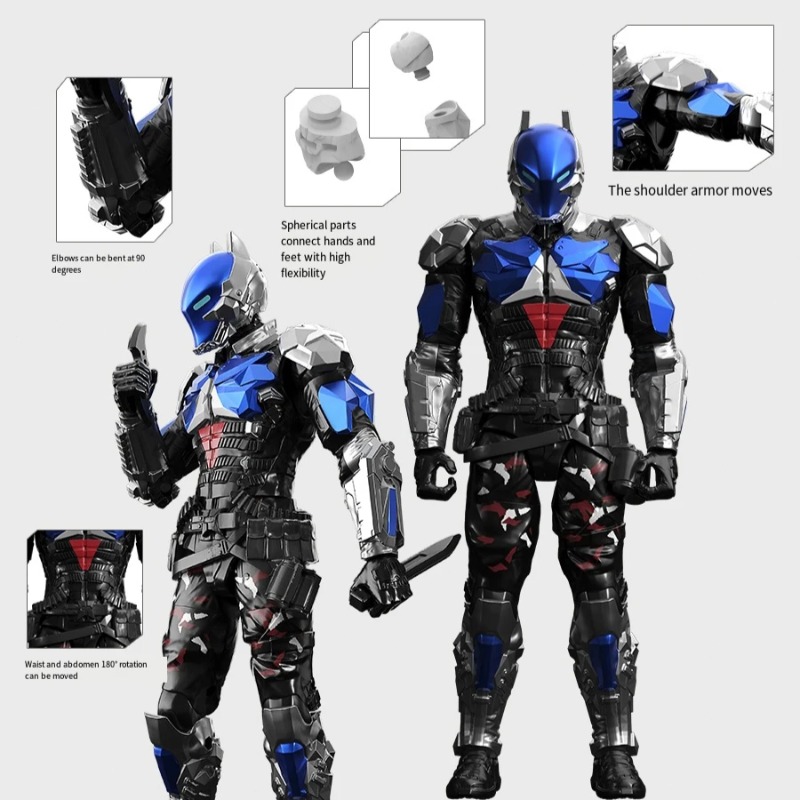 Blind Box Toy New F5 Batman Arkham Knight Deathstroke Action Figures Assembled Model 7style 10cm Action Figures Collection Hobby Model Ornaments Boys 