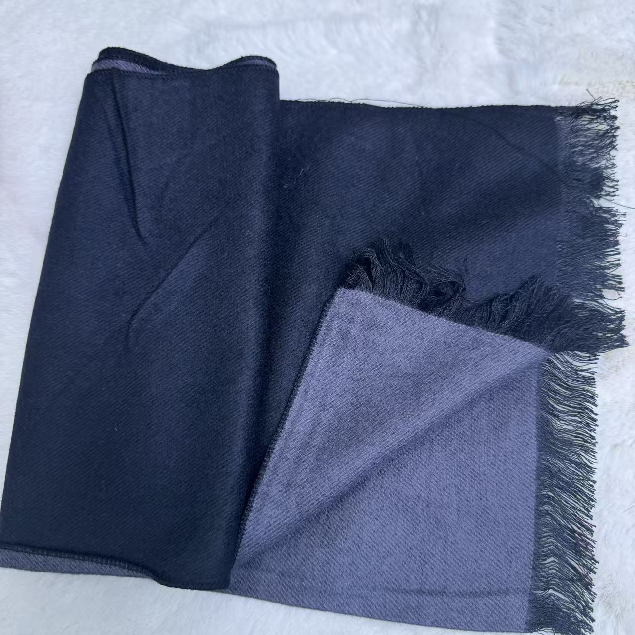 T380 autumn and winter men and women wool new cashmere warm versatile thick solid color neck scarf shawl