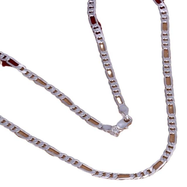 Elegant 925 Sterling Silver Necklace with 4MM Links Versatile Length of 16-30 Inches Perfect for Special Occasions