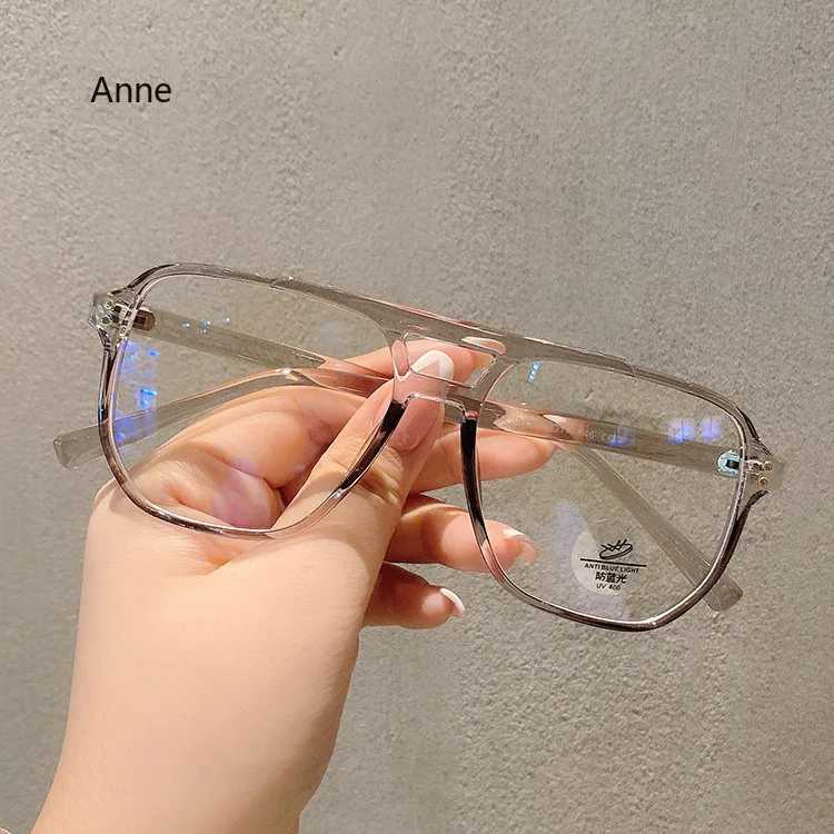 New Arrival Square double travel anti blue light glasses for men blue light blocking glasses for women glasses frame for women optical glasses compute