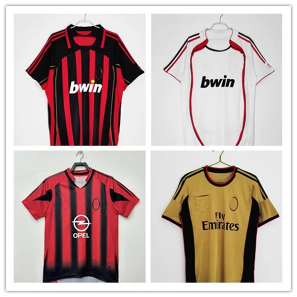 2 Retro shirts home 93 94 95 96 97 Gullit SOCCER JERSEY 02 03 04 05 Maldini Van Basten football KAKA Inzaghi 06 07 2009 PIRLO SHEVCHENKO BAGGIO s Ibrahimovic