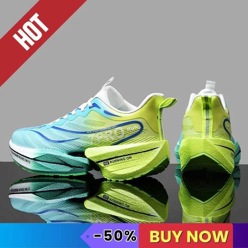 NEW Men Sports Running Shoes Carbon Plate Marathon Breathable Cfortable Wen hot Athletic Training Walking Sneakers Air Cushion Z250331