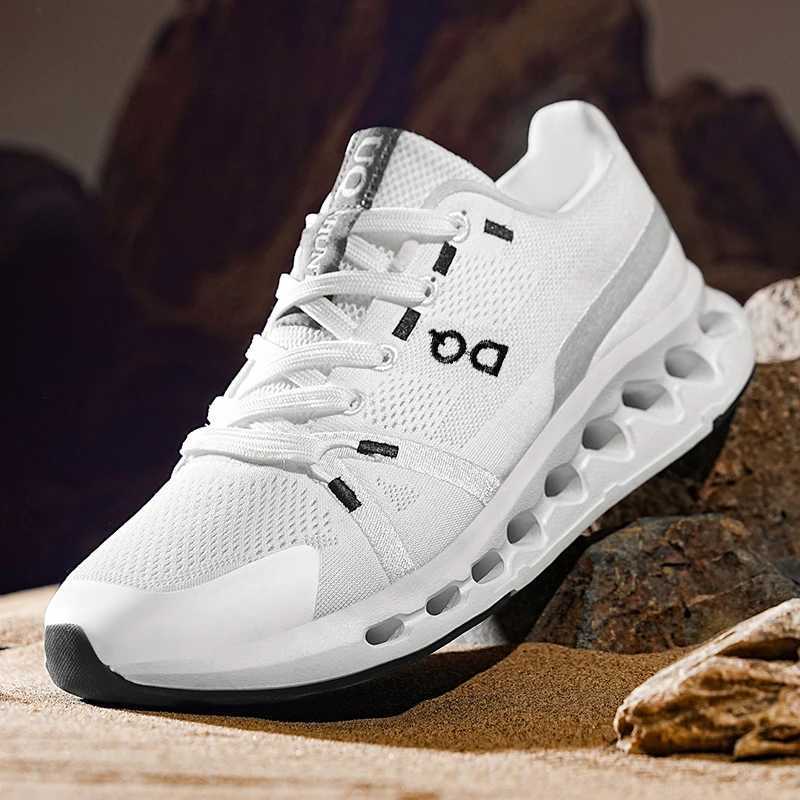 Running Shoes Men Mesh Breathable Flat Comfortable Cushioning Casual Sneakers Training Gym Jogging Sports Shoes for ManC250410