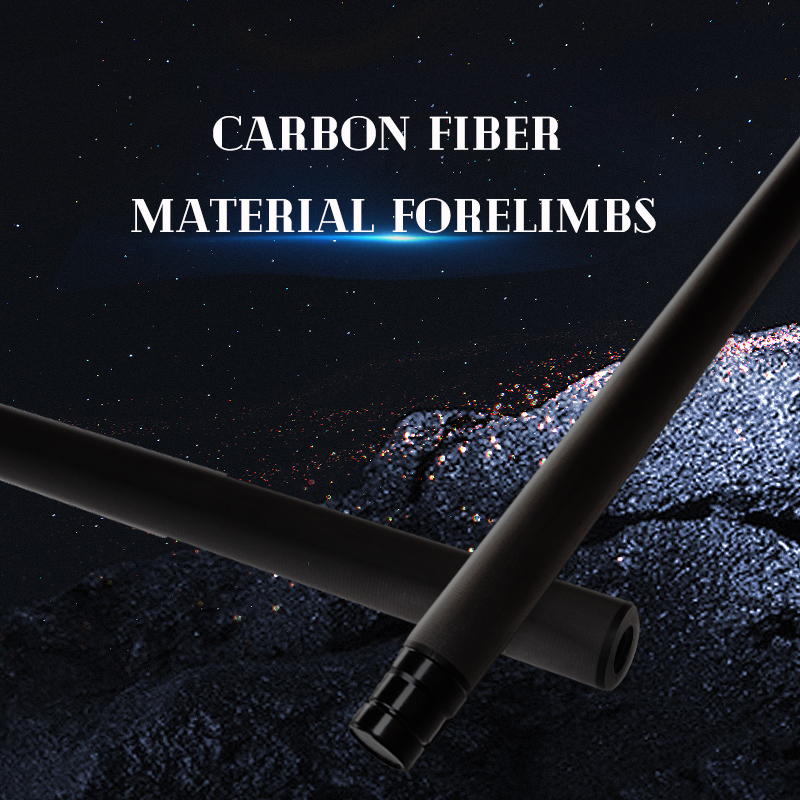Carbon fiber Black Technology Billiard Club Forelimb Stroke 12.4mm/12.9mm/13.9mm Foam Filling Uni-loc Joint For Pool Cue Shaft
