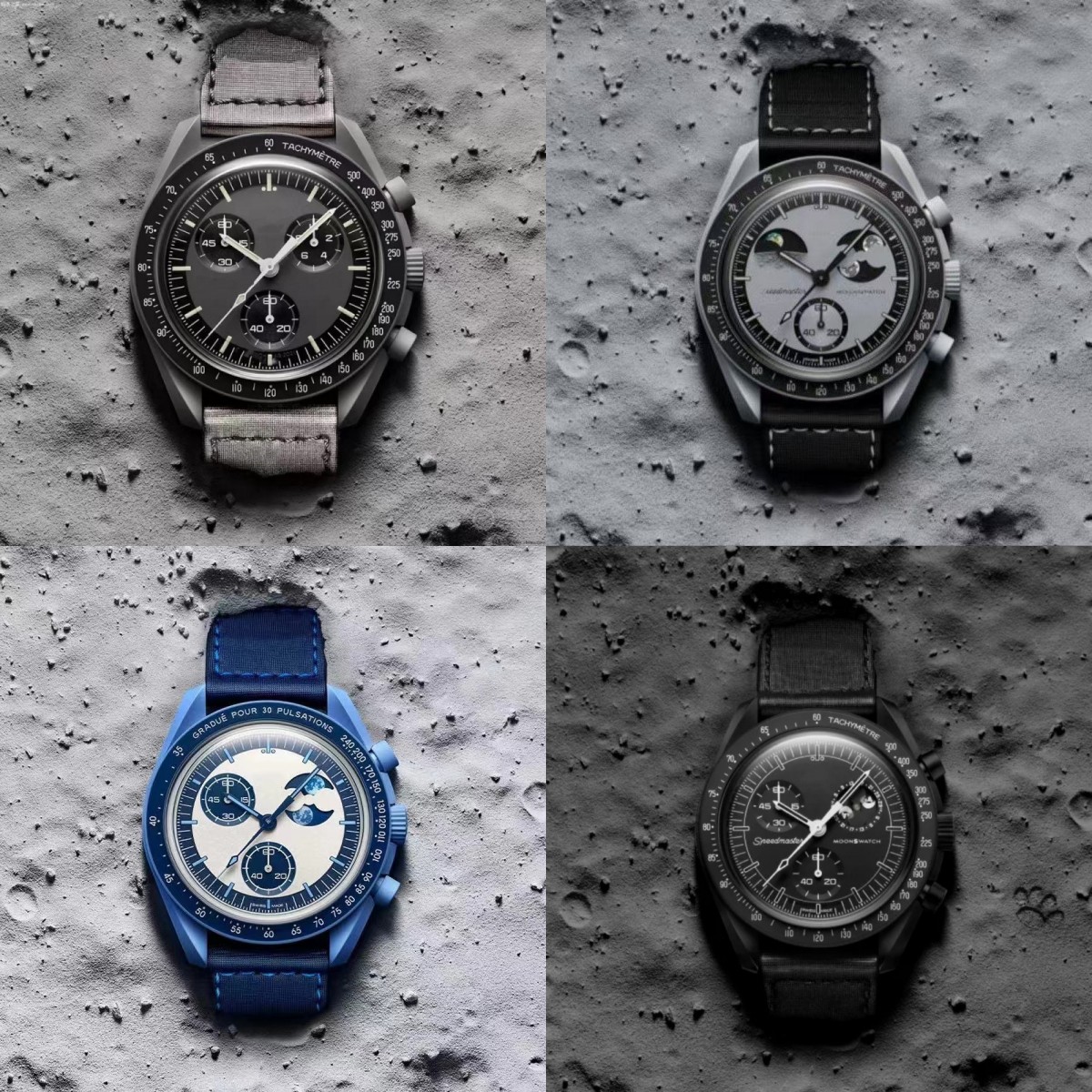 2025 Bioceramic Planet Moon Mens Watches Full Function Quarz Chronograph Watch Mission to Mercury 42mm Limited Edition Master Wristwatches