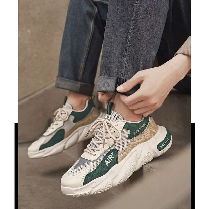 Designer Shoes Men's Casual Sports Breathable Lightweight Sports Shoes Summer Outdoor Tennis Running Shoes Walking Shoes Men's Vulcanized Bo