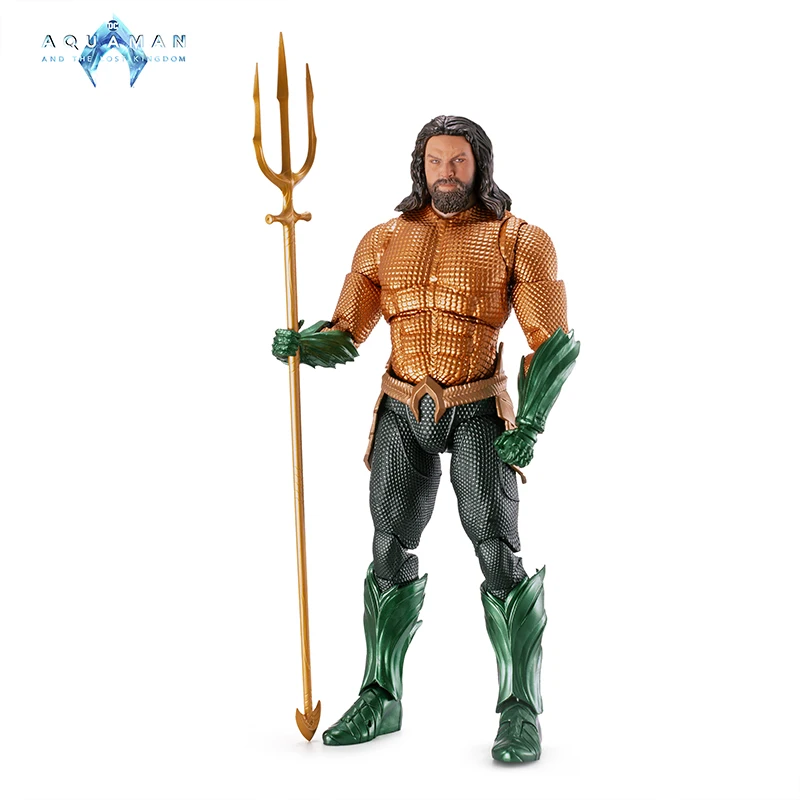 Action Figures Toy Fondjoy Toys Aquaman Model 1/9 Scale Action Figure Authentic DC Movie Aquaman Role Action Model Collectible Toy in Stock Boy Birthd