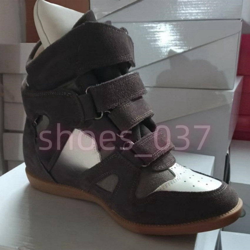 Lady Sneaker Casual Chaussures Isabel Balskee Womens Designer Boot High Top Boot Bekett Luxury Suede en cuir Muisseurs de coin chaussures White C