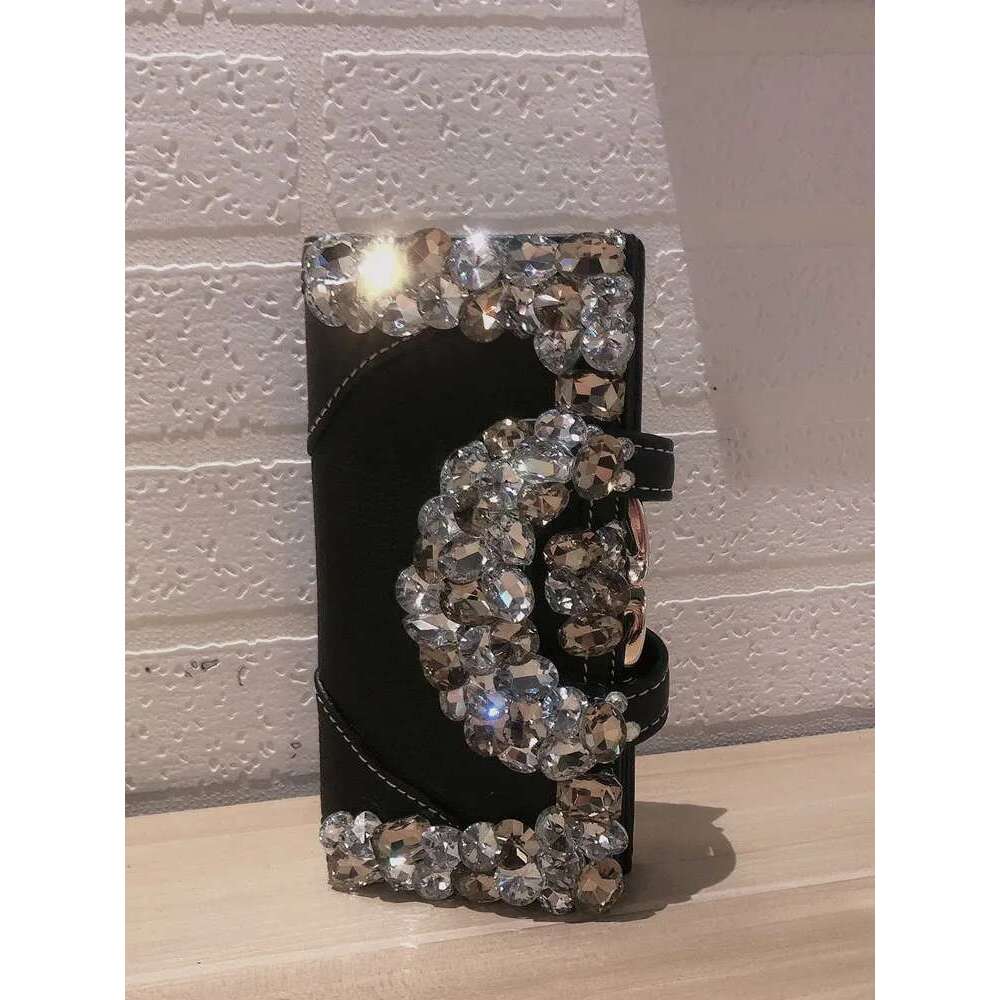 Women's Bags Fashion Women Shiny Dias Long Wallet Genuine Leather Purse Party Handbag Clutch Bag Female Crystal Hasp Card Holder Wallets