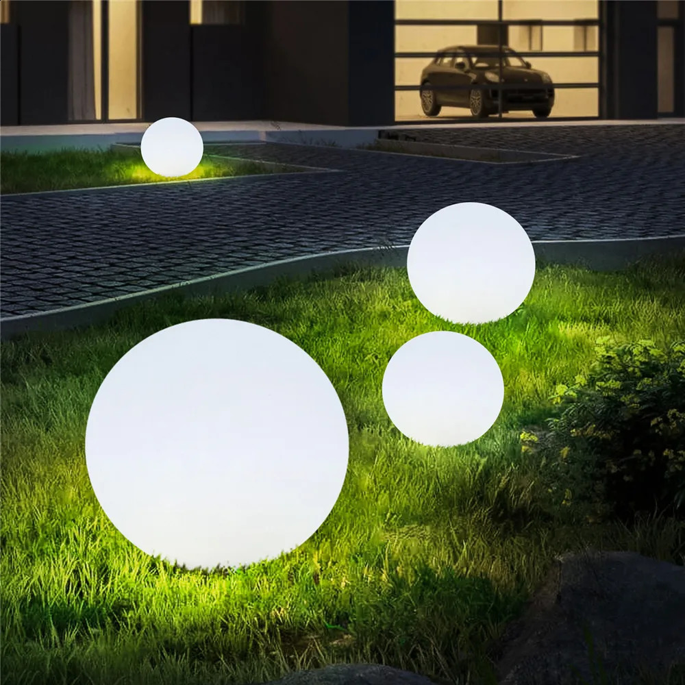 Waterproof LED Garden Ball Light Rechargeable Landscape Lighting Lawn Lamps for Outdoor Party Wedding Bar Garden 250325