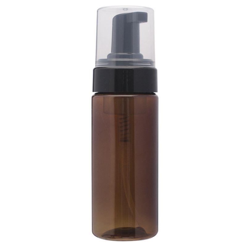 Wholesale 150ml Empty Amber Plastic Foaming Bottle Soap Dispenser Container Foam-soap-Dispense Foam lotion Pump bottles brown tube Cuxlj
