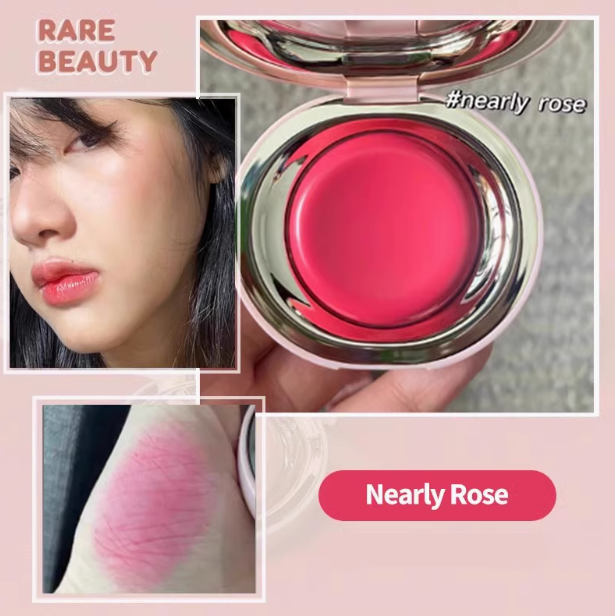 Long Lasting Color waterproof Rare Beauty Glossy Lip and Cheek Blusher 5g Nearly Neutral Mauve Rose Make Up Powder Blusher Cream