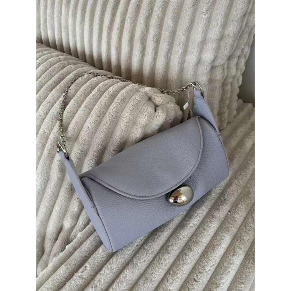 Women's Bags Women New Cowhide Genuine Leather Chain Shoulder Elegant Ladies Party Flap Underarm Bags Designer Small Pouch Crossbody Bag