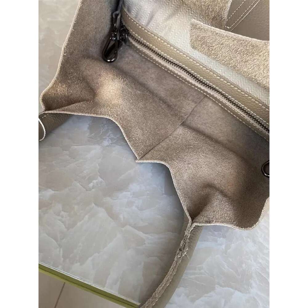 Women's Bags Women Casual Cowhide Genuine Leather Totes Handbag Large Capacity Shopping Functional Composite Shoulder Bag