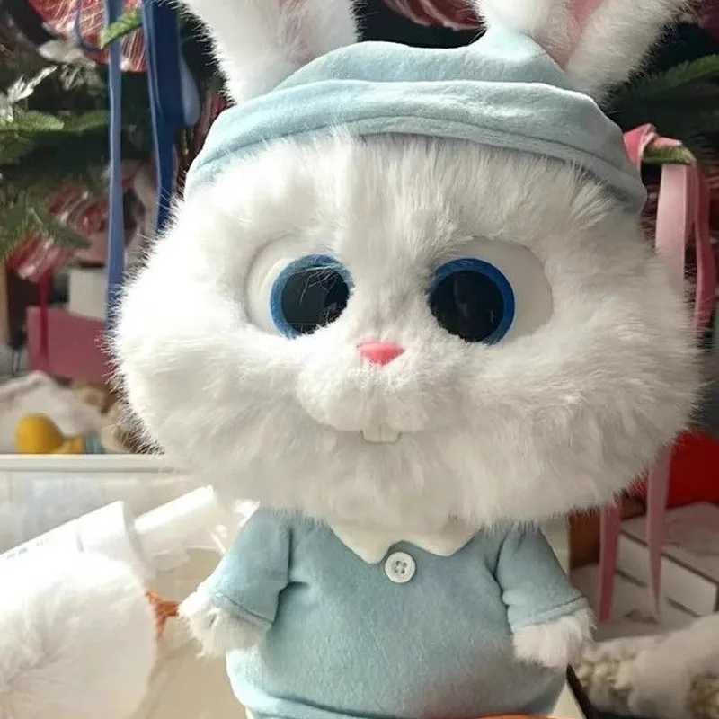 Disney Toy Disney pets secret lives cute rabbits plush carrots moving ears cartoon dolls room decorations birthdays Christmas gifts