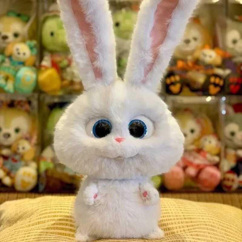 Disney Toy Disney pets secret lives cute rabbits plush carrots moving ears cartoon dolls room decorations birthdays Christmas gifts