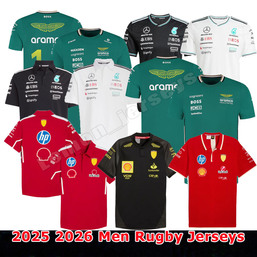 25 26 Aston Martin Men's T-Shirts Jersey Mercedes T-shirt 2025 2026 Official Mens Fernando Alonso T-Shirt Formula 1 Racing Suit F1 Polo Shirt