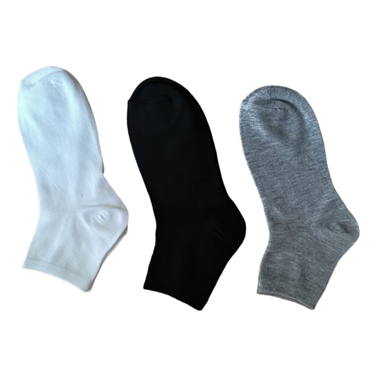 Solid color flat mid-calf casual business models suitable for all kinds of business casual sports people made of polyester A pack of 10 pairs