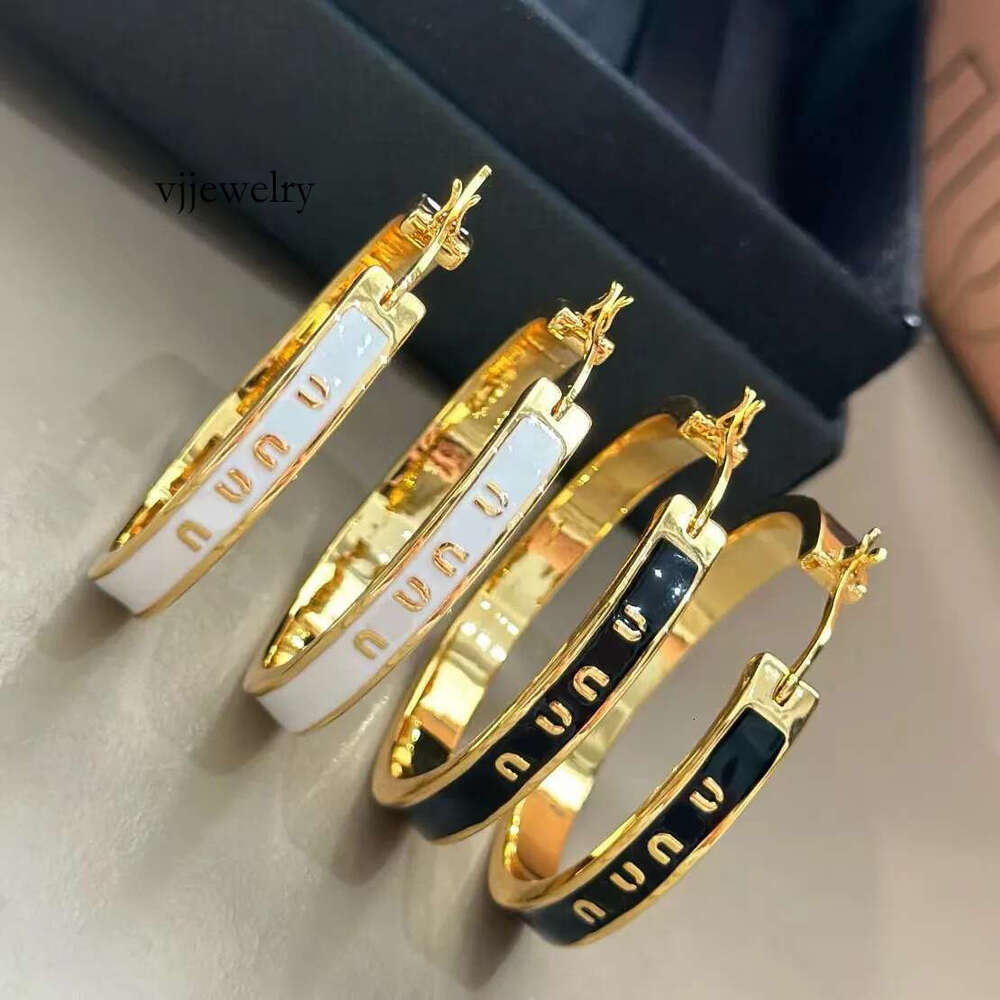 Fashion Jewelry Designer Enamel Hoop Earrings Hie Women's Fashion Circle Earrings Gift jewelry High quality Jewelry earrings
