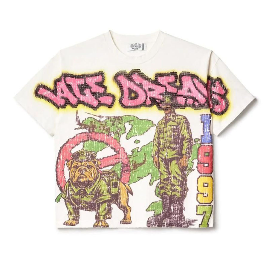 Men's T Shirts Vintage print washed to make old loose Y2K Harajuku Shirt Woman Tees Hip Hop Gothic Graphic Print Oversized Cotton Tshirt Punk Sho