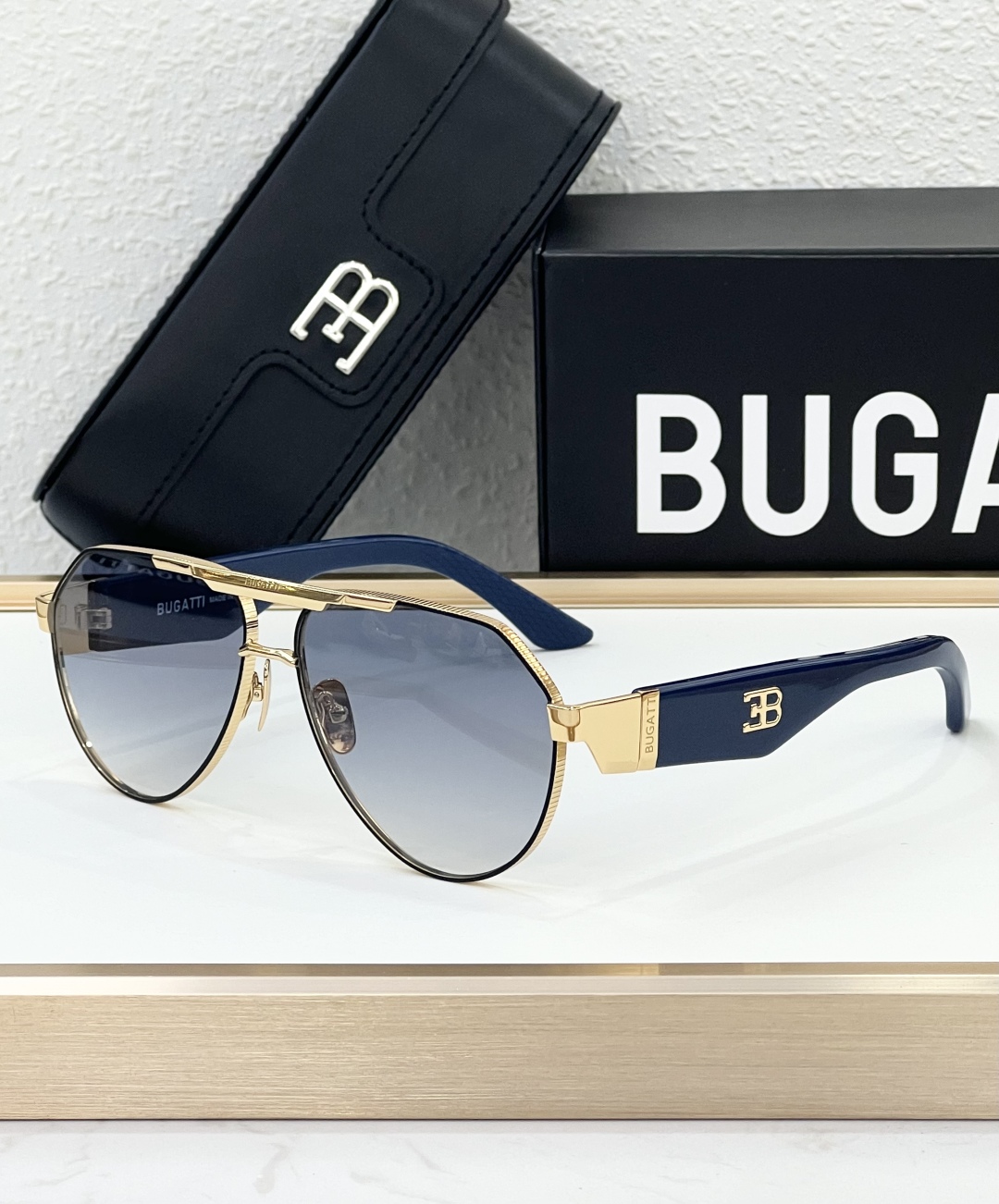 BUGATTI MODEL 18 Luxury Sunglasses Designer Sunglasses High Quality eyeglass Women Men Glasses Womens Sun glass Brand lens Unisex SIZE 60-15-145