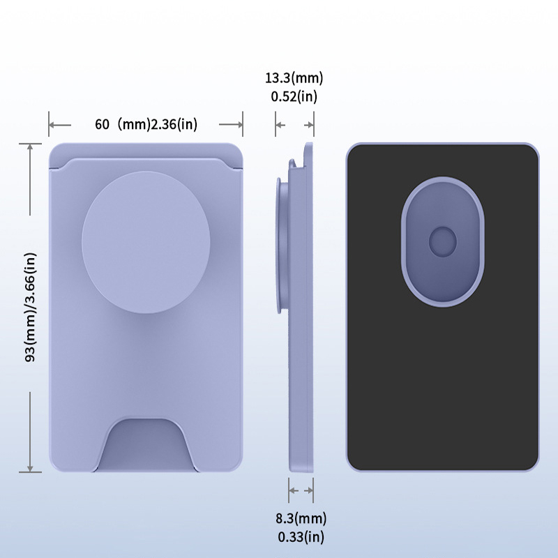 Premium Designed Stylish Phone Grip Wallet for Women Men Phone Stand for Desk and Phone Holder Mount Bracket Car Compatible