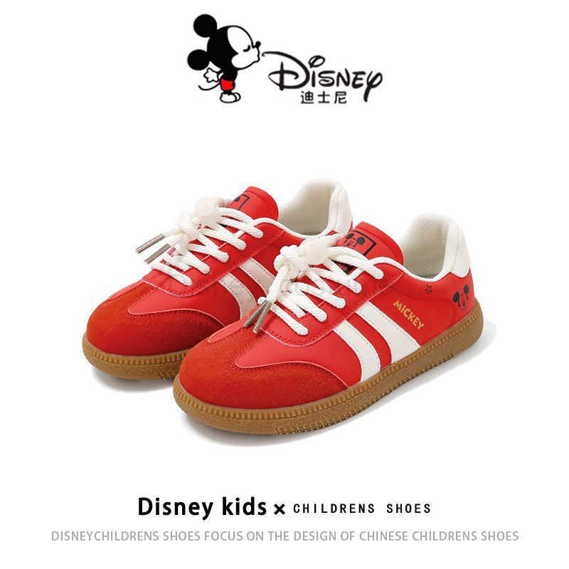 Disney Childrens Casual Board Shoes 2025 Spring New Boys Training Shoes Lightweight Soft soled Anti slip Girls Shoes X250317
