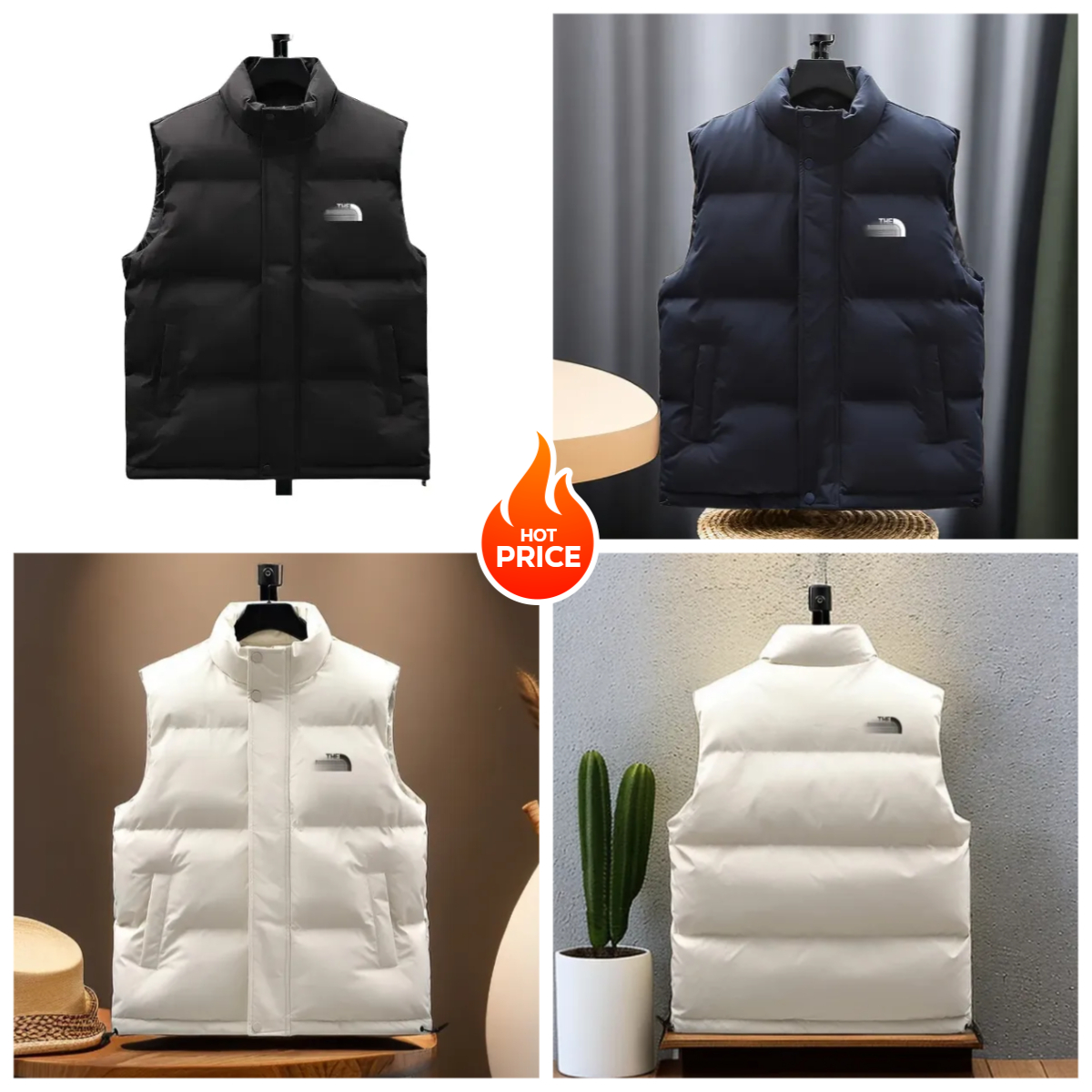 Mens Vest Designer warmer Mens Winter Vest Cotton Jacket Thickened puffer Insulation men designer Outdoor Sports Coat Womens Solid Color Vest Sleeveless Jacket